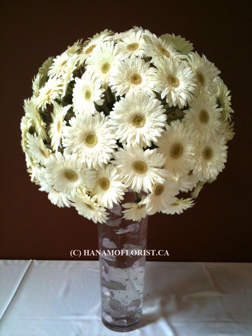 WEDO0831 Big Gerbera Ball Pillar Flower - Click Image to Close